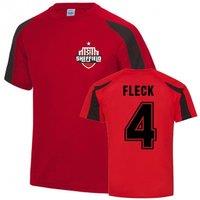 Sheffield United FC Men's Mens John Fleck Sports Training Jersey in Red | Size: Small
