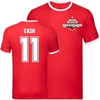 Nottingham Forest Men's Mens Matty Cash Ringer Tee in Red | Size: Large