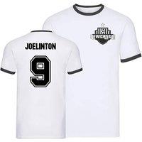 Newcastle United FC Men's Mens Joelinton Newcastle Ringer Tee in White | Size: 2XL