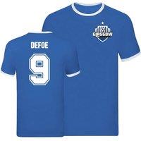 Rangers FC Men's Mens Jermain Defoe Ringer Tee in Blue | Size: 2XL