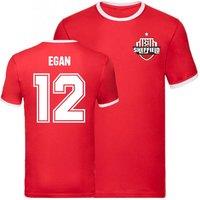 Sheffield United FC Men's Mens John Egan Ringer Tee in Red | Size: Large