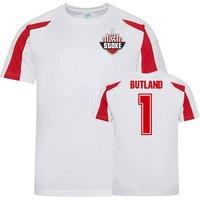 Stoke City Men's Mens Jack Butland Sports Training Jersey in White | Size: 2XL
