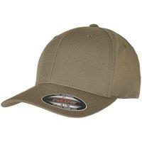 Flexfit Men's Polyester Baseball Cap in Khaki | Size: S/M