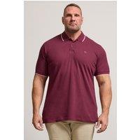 BadRhino Men's Short Sleeve Polo Shirt in Burgundy | Size: 3XL