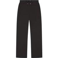 Casual Classics Men's Ringspun Cotton Relaxed Fit Jogging Bottoms in Black | Size: Medium