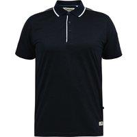 D555 Men's Sussex Tipped Jersey Contrast Piping Kingsize Polo Shirt in Dark Navy | Size: 4XL