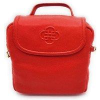 SADDLER Women's 'Sienna' Detachable Strap Designer Handmade Real Leather Tote Bag in Red