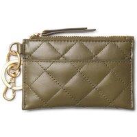 Clarks Women's Quilted Card Olive Leather Purses in Green