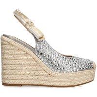 STEVE MADDEN Women's 'Demmi Silver' Sandals in Silver | Size: 8