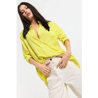 House of Holland Women's Yellow Textured Relaxed Shirt | Size: S/M