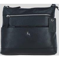 Ashwood Leather Women's 'Derby' Stylish Real Leather Shoulder Bag in Black