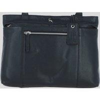 Ashwood Leather Women's 'Newport' Real Leather Multi-Pocket Shoulder Bag in Black
