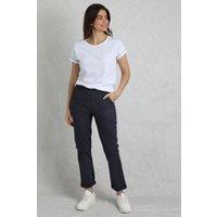 Weird Fish Women's Malorri Chino Trousers in Navy | Size: 8