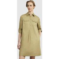 Hobbs London Women's Collared Shirt Dress in Light Tan | Size: 10