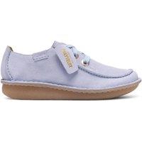 Clarks Women's Funny Dream Light Blue Suede Lace Up | Size: 4.5-Standard Fit