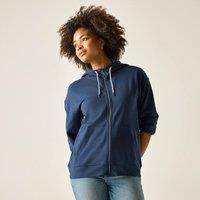 Regatta Women's Bayletta Full Zip Brushed Hooded Fleece in Mid Navy | Size: 10