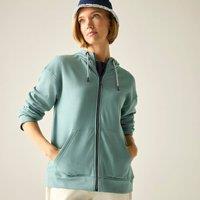 Regatta Women's Bayletta Full Zip Brushed Hooded Fleece in Teal | Size: 12
