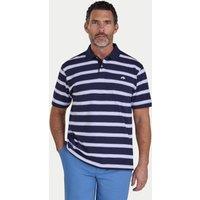 Raging Bull Men's Trio Stripe Birdseye Pique Polo in Navy | Size: Medium