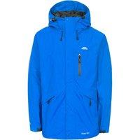 Trespass Men's Corvo Hooded Full Zip Waterproof Jacket Coat in Blue | Size: Medium