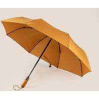 Oswin Hyde Men's Ian Handcrafted Umbrella in Light Sand