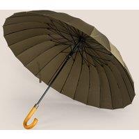 Oswin Hyde Men's Joseph Handcrafted Umbrella in Dark Olive