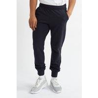 Alse Studio Men's Premium Cotton Cuffed Joggers Relaxed Fit With Pockets in Navy | Size: Large