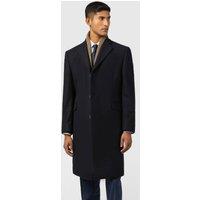 Alexandre Silver Label Men's Loxford Single Breasted Wool Rich Overcoat in Navy | Size: 52R