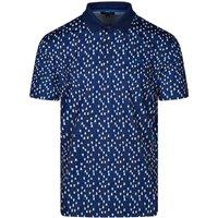 Ted Baker Men's Allcot Geo Print Golf Polo Shirt in Navy | Size: Medium
