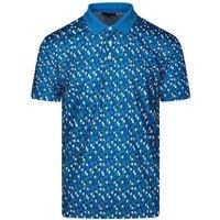 Ted Baker Men's Allcot Geo Print Golf Polo Shirt in Turquoise | Size: Large