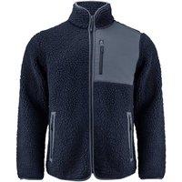 James Harvest Men's Kingsley Sherpa Fleece Jacket in Navy | Size: 3XL