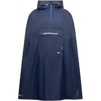Trespass Men's Qikpac Hooded Waterproof Packaway Poncho in Navy | Size: 2XL