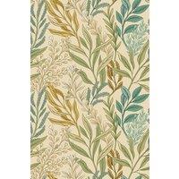 Hoopla Walls Verdant Leaves - Vintage Ochre 10m Wallpaper in Natural