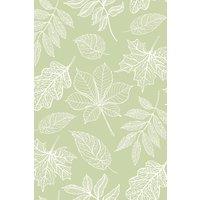 Hoopla Walls Leaf Silhouette - Dusty Sage 10m Wallpaper in Green