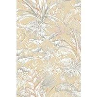 Hoopla Walls Tropical Canopy - Hemp 10m Wallpaper in Natural