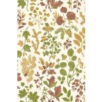Hoopla Walls Botanical Leaves - Ginger & Olive 10m Wallpaper