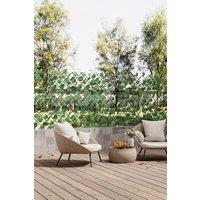 Living and Home Grape Leaf Artificial Hedge Panel in Green | Size: Small