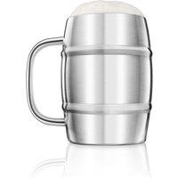 Final Touch Stainless Steel Large Double-Wall Drinking Mug 1 Litre in Silver