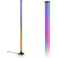 BRILONER RGB Gaming Floor Lamp Music Sync USB-C Ambience Standing Tube Light in Black
