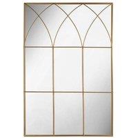 nielsen Altham Window Style Metal Wall Mirror Gold