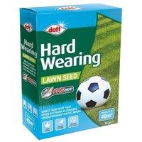 Doff ' Hard Wearing' Lawn Seed 1kg in Green