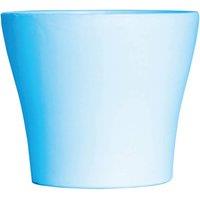 St Helens Blue Plant Pot 10.5x9cm in Light Blue | Size: 10.5x9 cm