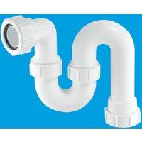 McAlpine SS10 75mm Water Seal Running Tubular Swivel 'S' Trap with Multifit in White
