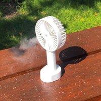 Menkind BeCool Handheld Spray Fan Refreshing Mist With USB-C Charging - White