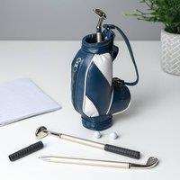 Menkind InGenious Golf Bag Pen Set Fun Writing Tools with Mini Golf Balls