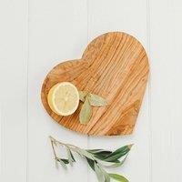 Selbrae House Olive Wood Heart Shaped Board in Natural