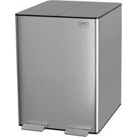 DMD Collective Stainless Steel 30L Bin with 2 x 15L Buckets & Soft Closure in Silver