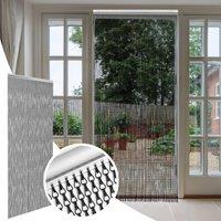 Novecrafto Aluminium Chain Door Curtain Tangle Free with Removable Links for Door in Black