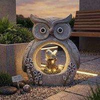 Garden Greatness Lunaria Owl Solar Garden Ornament | Size: 1 Pack