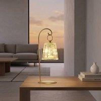 Hestia Single LED Table Lamp in Gold