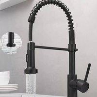 SPETLEK Matt Black Monobloc Kitchen Sink Mixer Tap